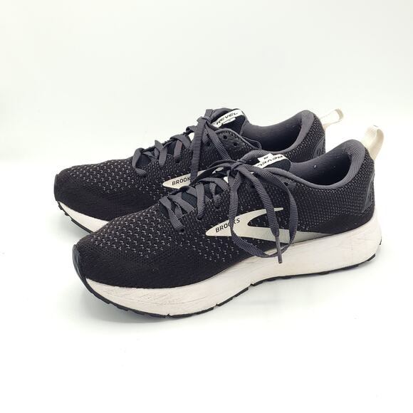 Brooks Revel 4 Hybrid Running Black Oyster Silver men\'s size 8 main image 9